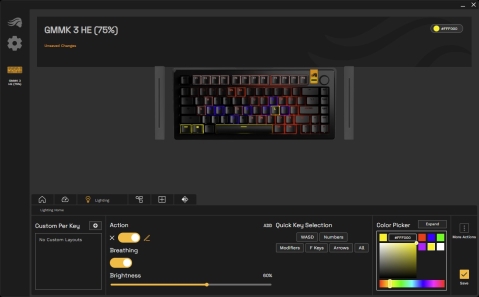 Glorious GMMK 3 HE 75%: מודינג למתקדמים